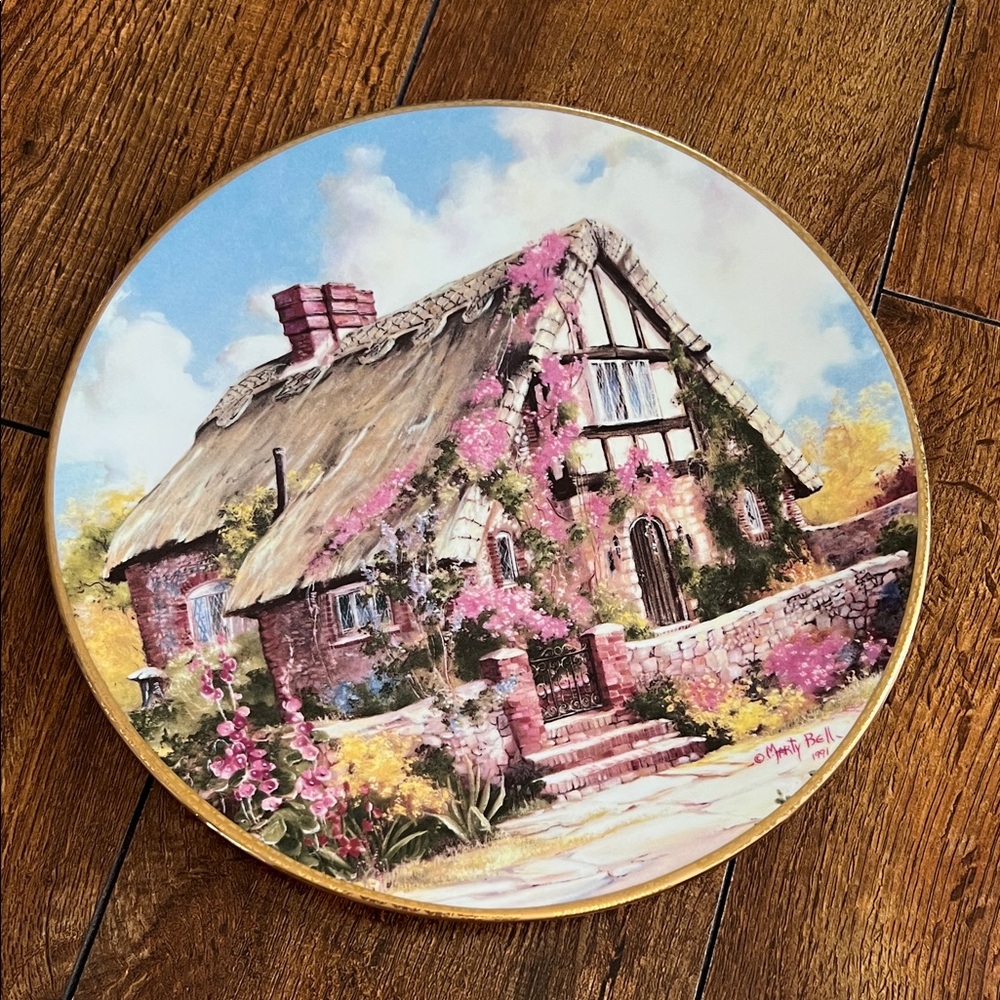 Charming Cottage Wall Art Plate